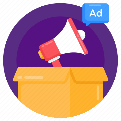 Parcel publicity, parcel promotion, parcel marketing, logistics marketing, package marketing icon - Download on Iconfinder