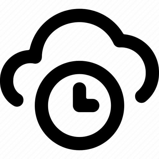 Cloud, clock, server, internet, timer, time, network icon - Download on Iconfinder