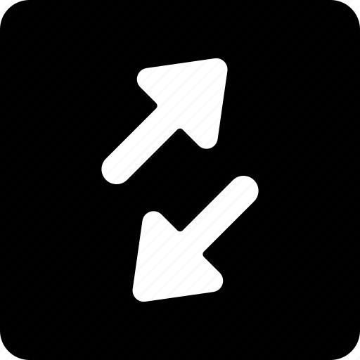 Data, transfer, square, diagonal, arrows, arrow, server icon - Download on Iconfinder