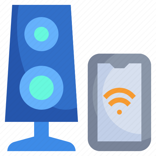 Speaker, loud, music, and, multimedia, wifi, technology icon - Download on Iconfinder