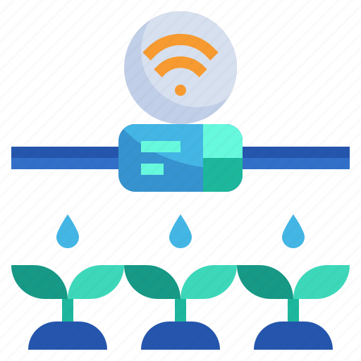 Timer, garden, agriculture, watering, plants, wifi, technology icon - Download on Iconfinder