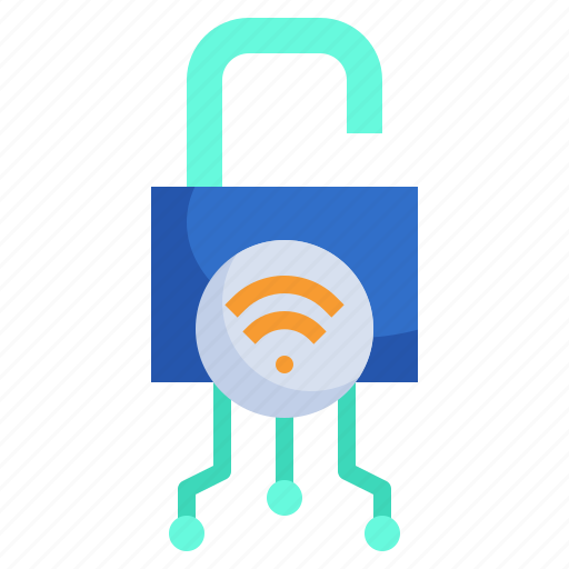 Unlock, smart, lock, security, wifi, connection, protection icon - Download on Iconfinder
