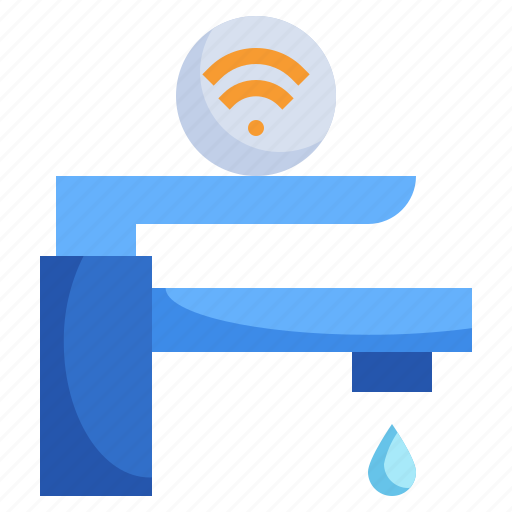 Water, tap, furniture, and, household, wireless, wifi icon - Download on Iconfinder