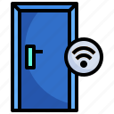 door, lock, furniture, and, household, wifi, technology