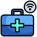 health, care, wifi, first, aid, box, technology, connection