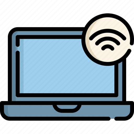 Laptop, internet, wireless, cloud, online, browser icon - Download on Iconfinder