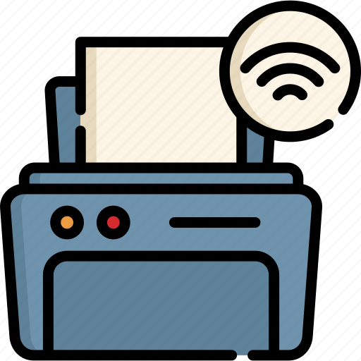 Printer, internet, wireless, cloud, online, network icon - Download on Iconfinder