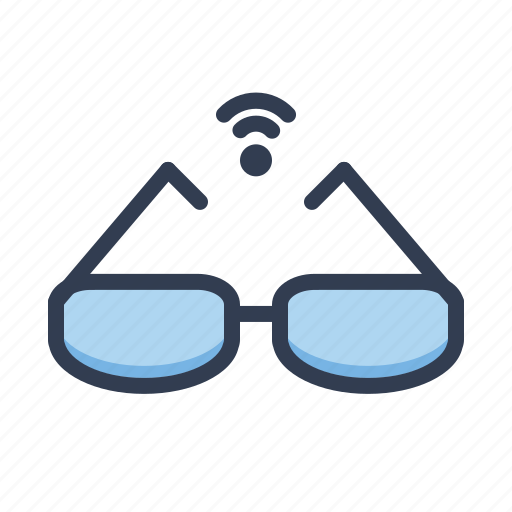 Smart glasses, network, internet, communication, connection, glasses icon - Download on Iconfinder