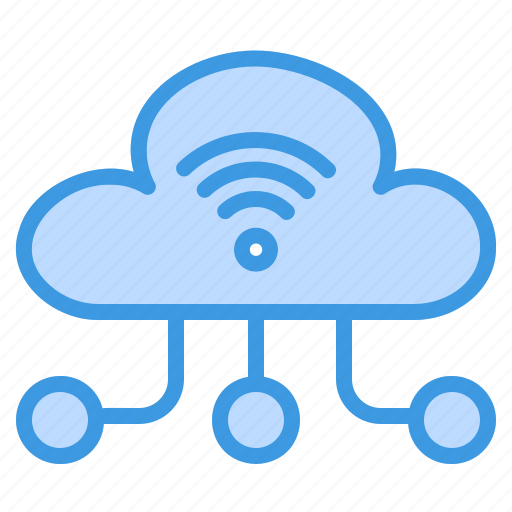 Cloud, computing, network, wifi, wireless, server, connection icon - Download on Iconfinder