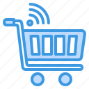 shopping, cart, internet, signal, wireless, ecommerce, shop