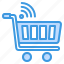 shopping, cart, internet, signal, wireless, ecommerce, shop 