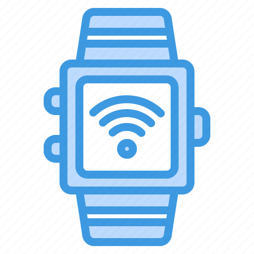 Smart, watch, clock, time, signal, wireless, wrist icon - Download on Iconfinder