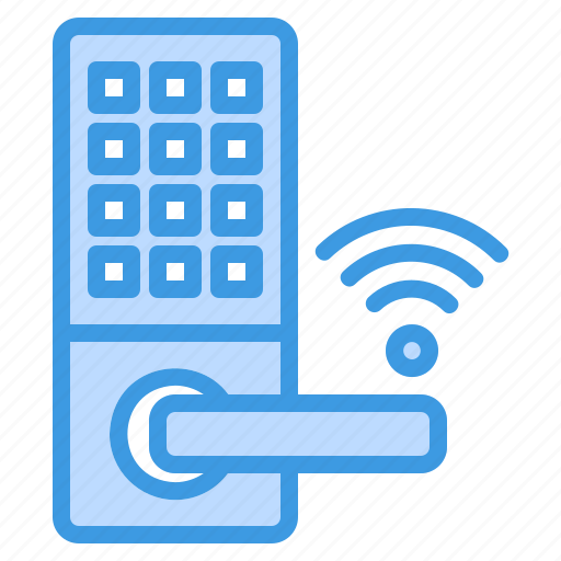 Smart, lock, wireless, connect, connection, key, smarthome icon - Download on Iconfinder