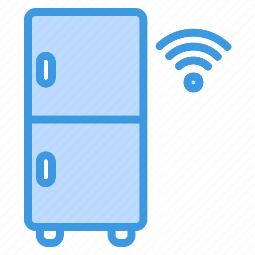 Refrigerator, internet of things, smart, smart home, technology, wireless, electronic icon - Download on Iconfinder