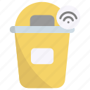 dustbin, recycle bin, trash, internet of things, iot