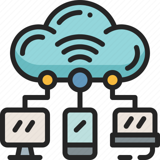 Cloud, server, hosting, isp, device, internet, backup icon - Download on Iconfinder