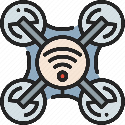 Drone, aircraft, quadcopter, remote, fly, robotic icon - Download on Iconfinder