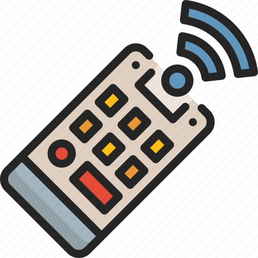 Remote, wireless, domotics, controller, equipment, electronics icon - Download on Iconfinder