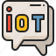 talking, conversation, iot, internet, things, chat, bubble 