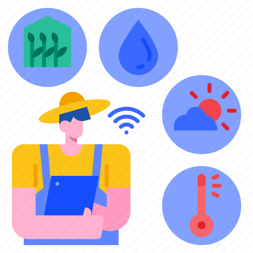 Smart, farming, agriculture, technology, iot, farmer icon - Download on Iconfinder