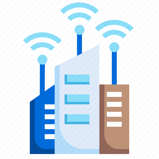 Smart, building, city, home, domotics, architecture, and icon - Download on Iconfinder