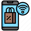 smart, shopping, commerce, and, online, store, smartphone
