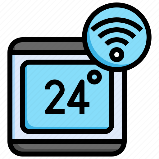 Smart, thermostat, internet, of, things, smarthome, temperature icon - Download on Iconfinder