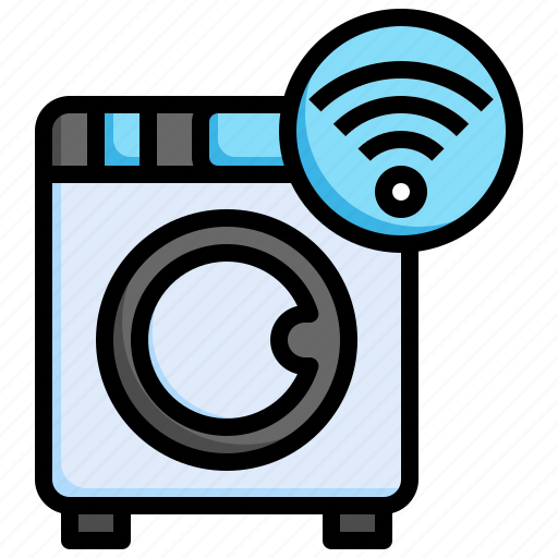 Wash, machine, smart, washing, internet, of, things icon - Download on Iconfinder