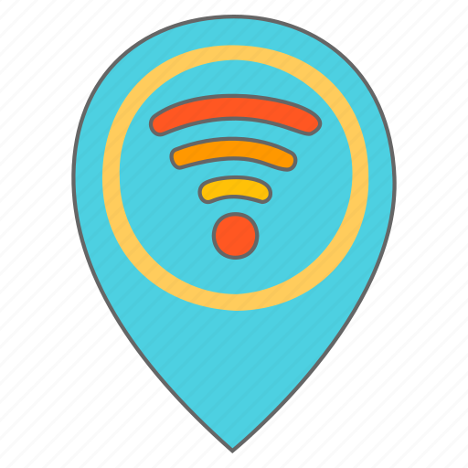 Location, place, spot, placeholder, wifi, iot, internet icon - Download on Iconfinder