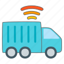 transport, truck, smart, delivery, iot, internet, things