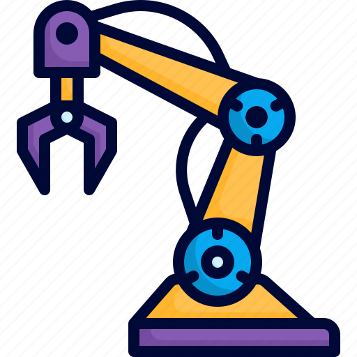 Robot arm, hand, machine, industrial, production icon - Download on Iconfinder