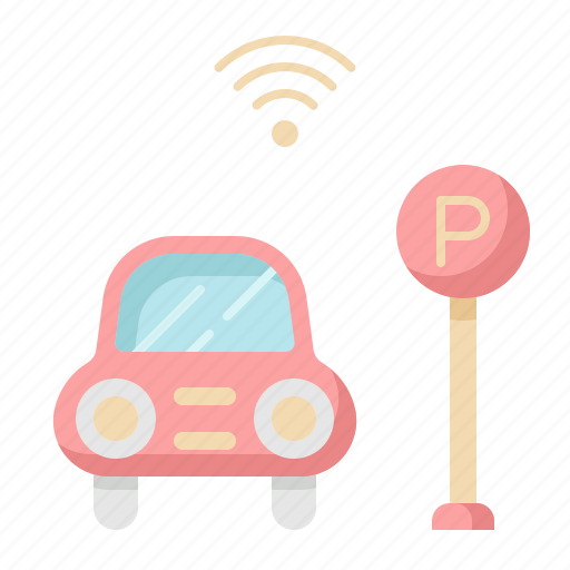 Car, internet, network, parking, smart, wifi icon - Download on Iconfinder