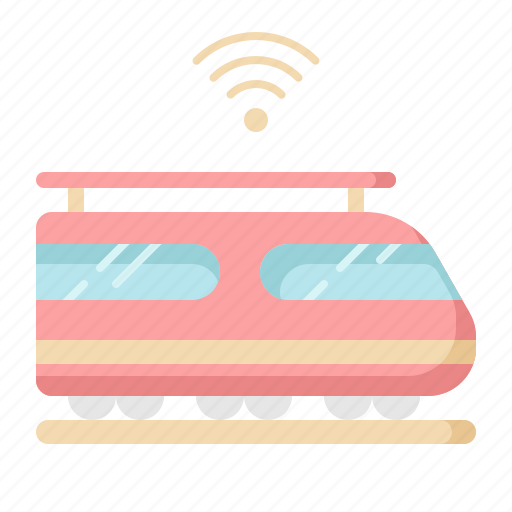 Internet, locomotive, railroad, railway, smart, train, wifi icon - Download on Iconfinder