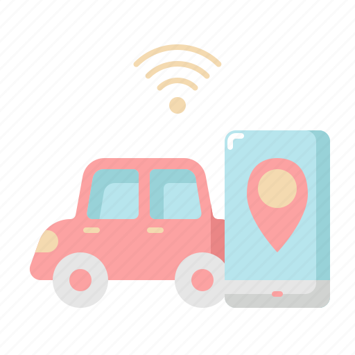 Car, gps, internet, location, map, network, wifi icon - Download on Iconfinder