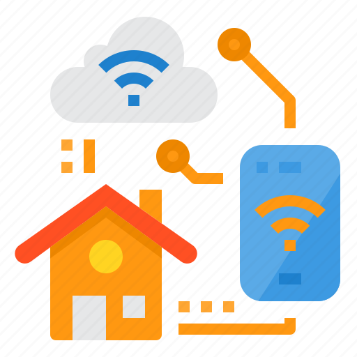 Cloud, communication, home, smart, smartphone, technology icon - Download on Iconfinder