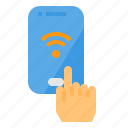 control, hand, internet, smartphone, wifi