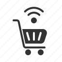 cart, internet, network, shopping, wifi