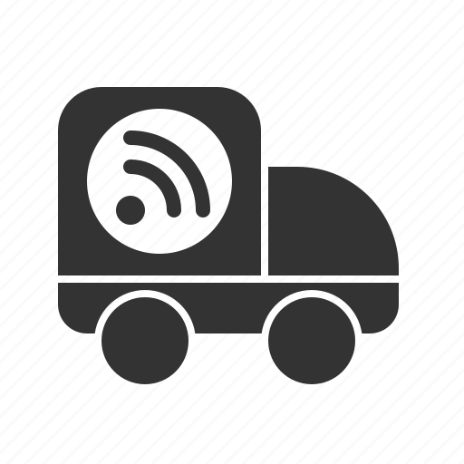 Internet, network, shipping, truck, wifi icon - Download on Iconfinder