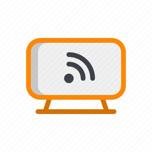 Electronic, internet, network, smart, television, wifi icon - Download on Iconfinder