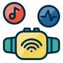 iot, internet, things, wifi, device, smartwatch, music, heart, rate
