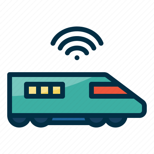 Internet, of, thing, wifi, iot, transportation, train icon - Download on Iconfinder