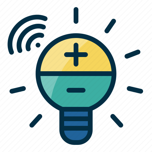Internet, of, thing, wifi, control, light, bulb icon - Download on Iconfinder