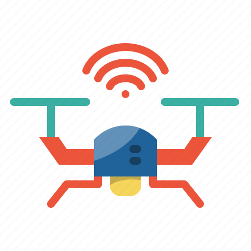 Iot, drone, internet, of, things, wifi, control icon - Download on Iconfinder