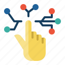 internet, of, thing, wifi, iot, hand, touch, connect, finger