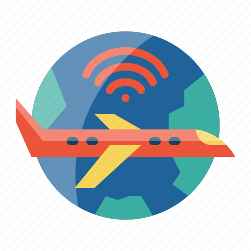 Internet, of, thing, wifi, iot, transportation, airplane icon - Download on Iconfinder