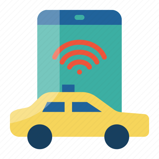 Internet, of, thing, wifi, taxi, iot, gps icon - Download on Iconfinder