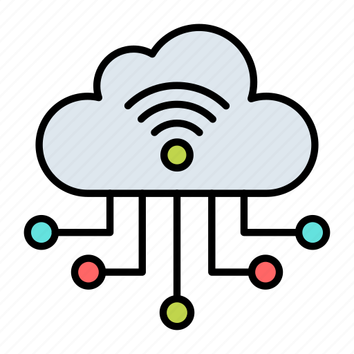 Cloud connectivity, cloud computing, computing, wireless system, smart, tech, server icon - Download on Iconfinder