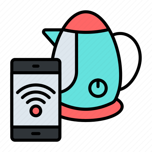 Kettle, smart, pot, appliance, wireless, mobile, wifi icon - Download on Iconfinder