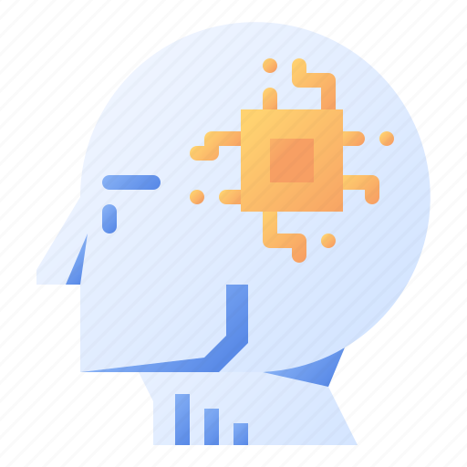 Artificial, intelligence, ai, humanoid, robot, brain icon - Download on Iconfinder