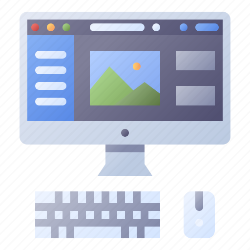 Computer, interface, photo, mouse, keyboard icon - Download on Iconfinder